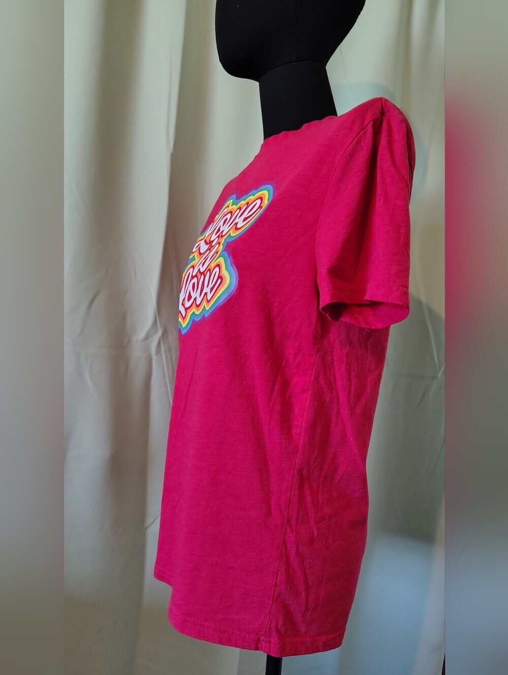 Love Is Love Pride Rainbow Graphic Tee - Red Unisex Small Limited Edition LGBTQ+ - Picture 4 of 6